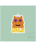 Outrage cat - Dungeon Crawler Carl Sticker