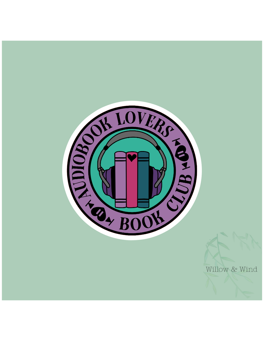 Audiobook Lovers Book Club - Bookish Sticker