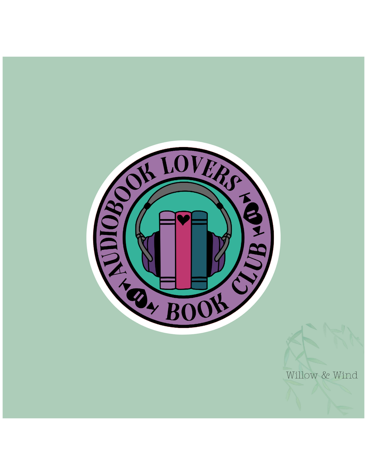 Audiobook Lovers Book Club - Bookish Sticker